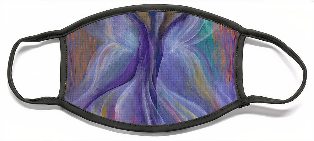 Acrylic Painting Face Mask featuring the digital art In Search of Grace by Joe Baltich