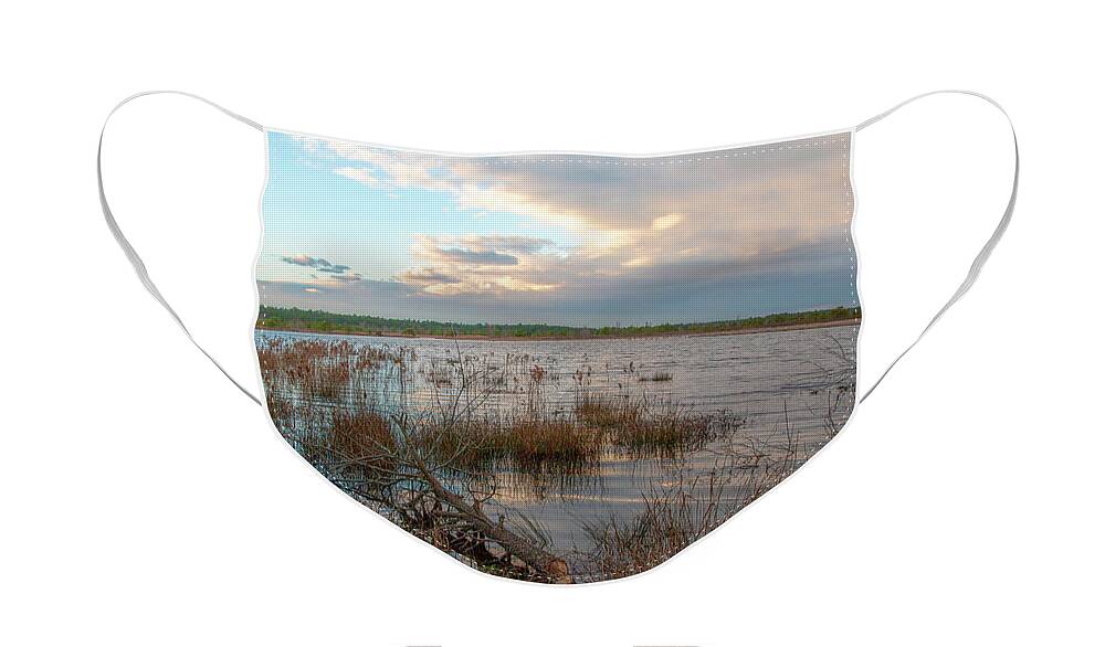 New Jersey Face Mask featuring the photograph Incoming In The New Jersey Pine Barrens by Kristia Adams