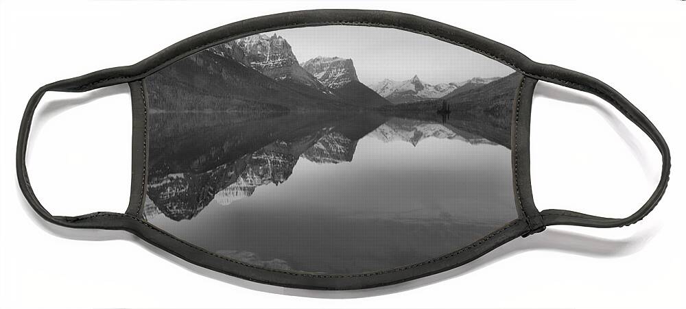 St Mary Face Mask featuring the photograph June St. Mary Sunrise Black And White by Adam Jewell