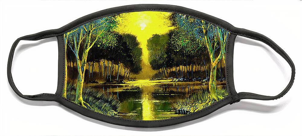 Ford Smith Face Mask featuring the painting Kindred Spirits by Ford Smith