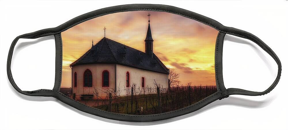 Worms Face Mask featuring the photograph Klausenbergkapelle by Marc Braner