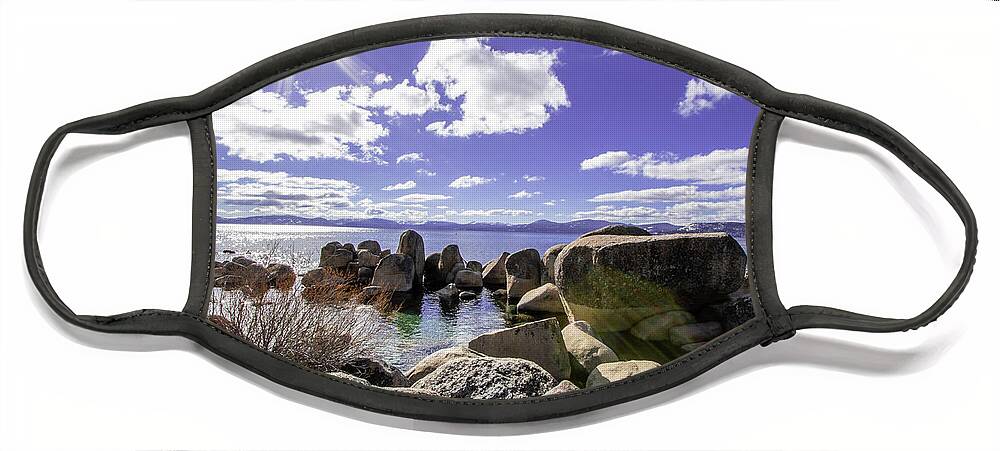 Lake Tahoe Water Face Mask featuring the photograph Lake Tahoe 4 by Rocco Silvestri