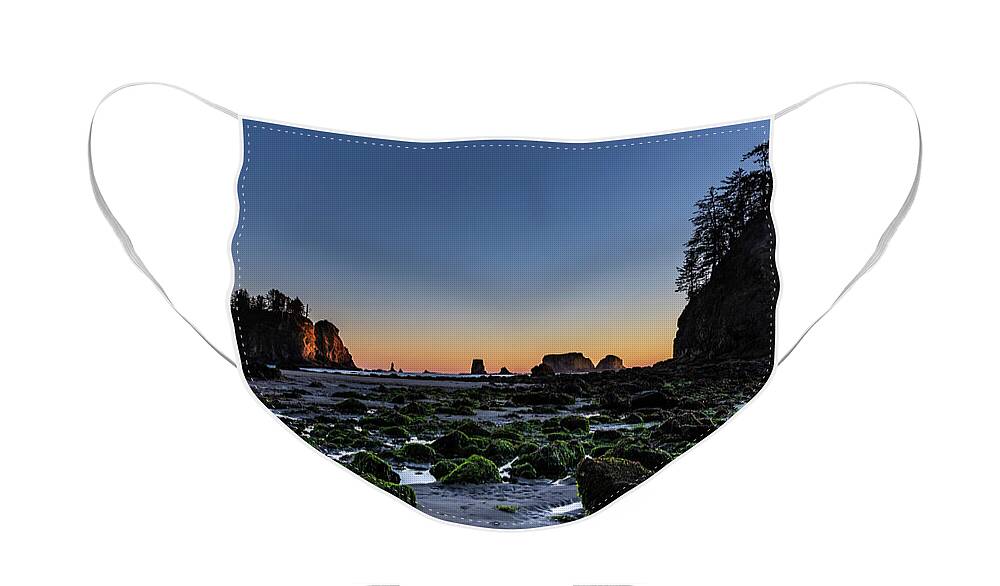 Sunset Face Mask featuring the photograph Low Tide by Ed Clark