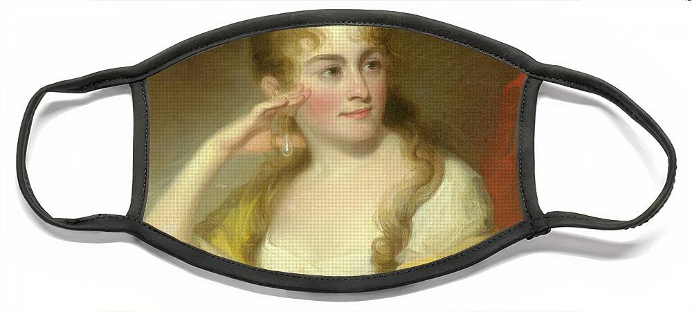Lydia Face Mask featuring the painting Portrait of Lydia Leaming, 1806 by Thomas Sully