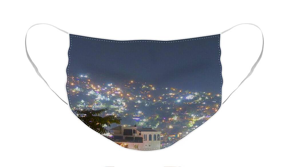 Zihuatanejo Bay Face Mask featuring the photograph Magic Of Zihuatanejo Bay by Rosanne Licciardi