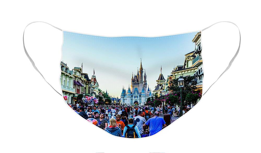  Face Mask featuring the photograph Main Street USA 1 by Rodney Lee Williams