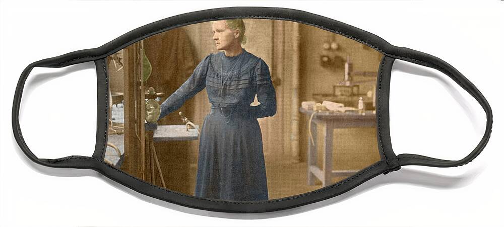 1867 Face Mask featuring the photograph Marie Curie, Polish-french Physicist by Science Source