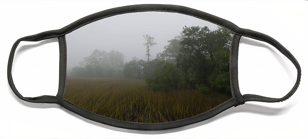 Fog Face Mask featuring the photograph Marsh Fog Gospel by Dale Powell