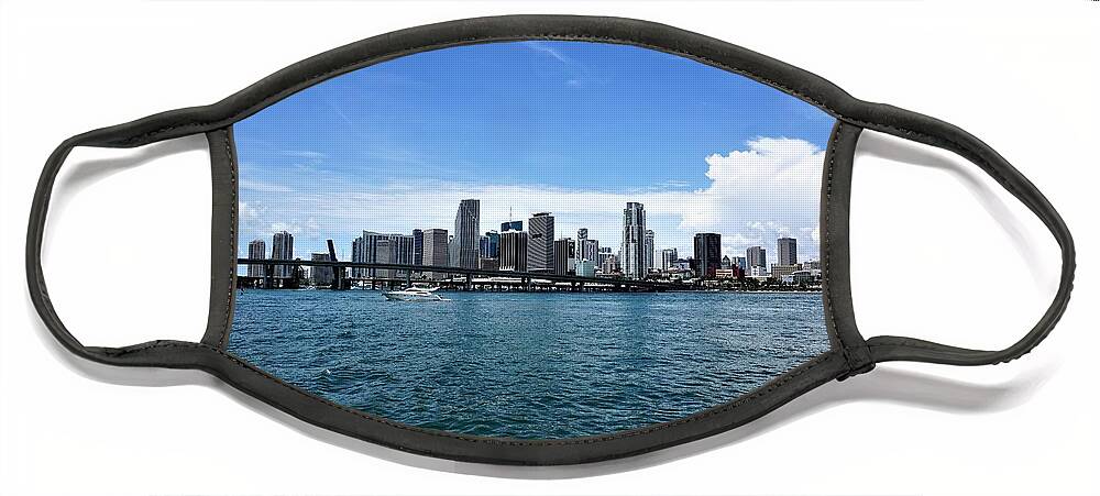 Miami Face Mask featuring the photograph Miami1 by Merle Grenz