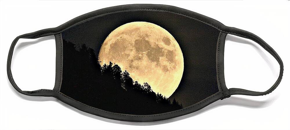 Moon Face Mask featuring the photograph Moonrise by Dorrene BrownButterfield