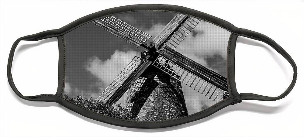 Windmill Face Mask featuring the photograph Morgan Lewis Mill 2 by Stuart Manning