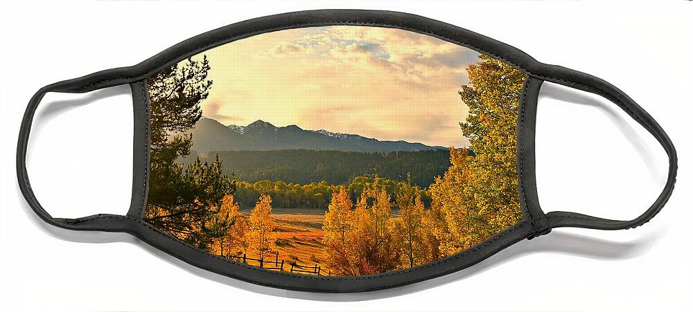 Fall Colors Face Mask featuring the photograph Morning Light by Dorrene BrownButterfield