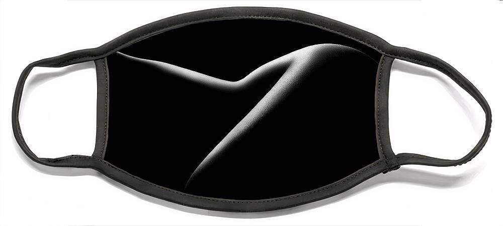Woman Face Mask featuring the photograph Nude woman bodyscape 15 by Johan Swanepoel