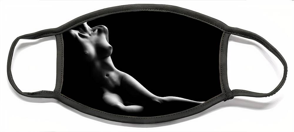 Woman Face Mask featuring the photograph Nude woman bodyscape by Johan Swanepoel