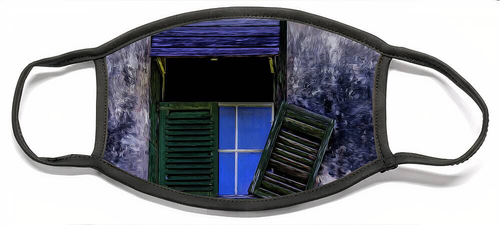 Windows Face Mask featuring the photograph Old window 2 by Stuart Manning