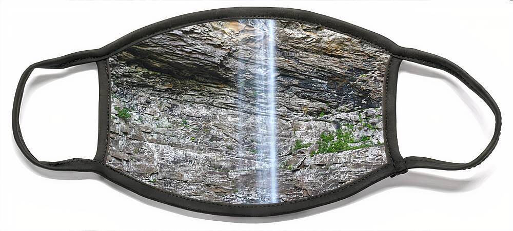 Tennessee Face Mask featuring the photograph Ozone Falls 1 by Phil Perkins