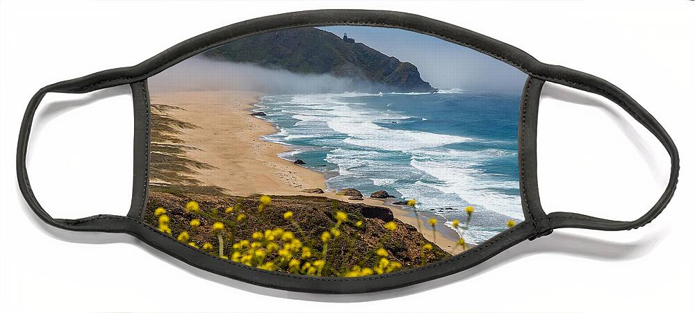 Point Sur Lighthouse Face Mask featuring the photograph Point Sur Lighthouse by Derek Dean