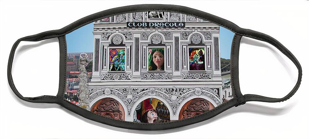 Prague Face Mask featuring the digital art Prague Fantasy by Lucy Arnold