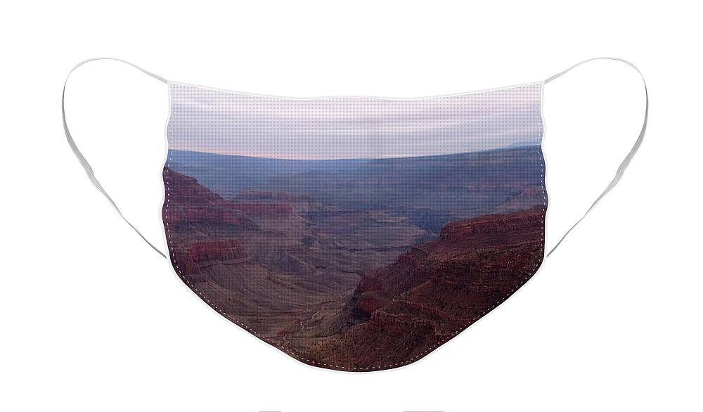 Travel Face Mask featuring the photograph Red Grand Canyon by Mary Mikawoz