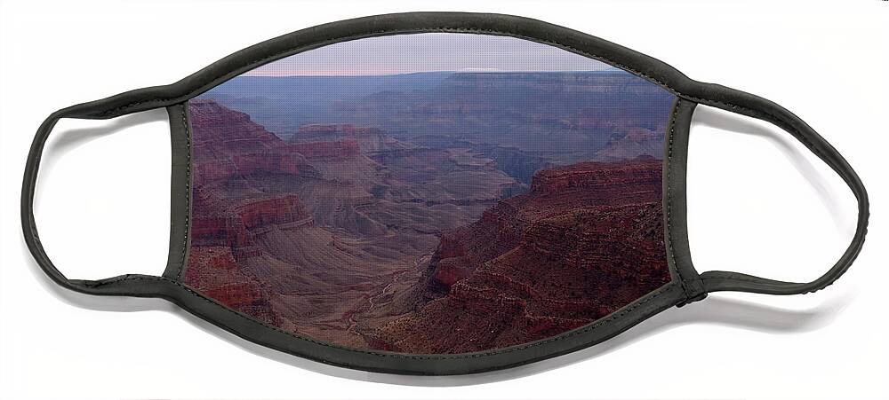 Travel Face Mask featuring the photograph Red Grand Canyon by Mary Mikawoz