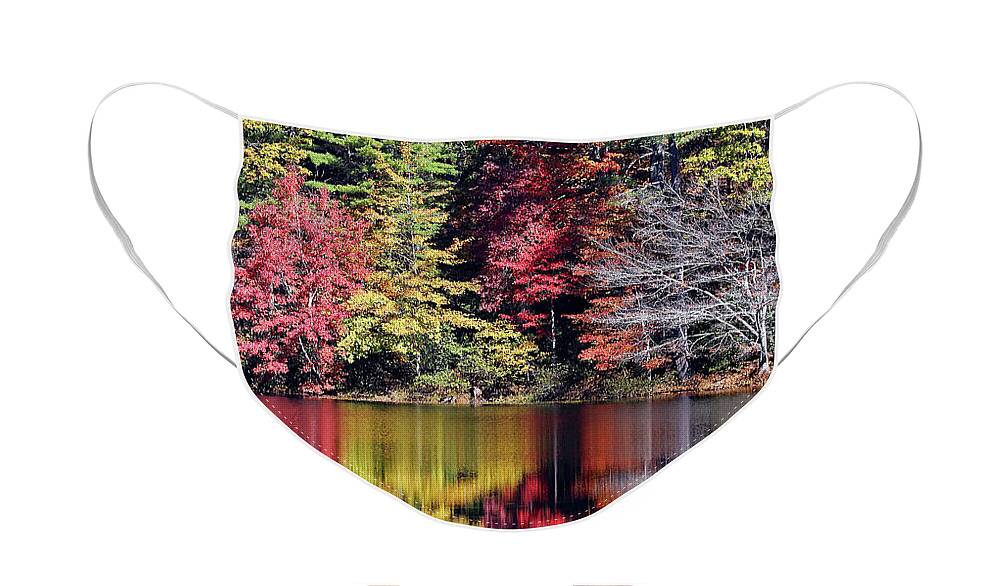 North Carolina Face Mask featuring the photograph Reflections On Fairfield Lake by Jennifer Robin