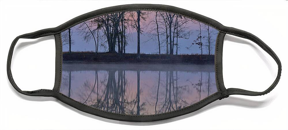 Alabama Face Mask featuring the photograph Reflections On The Lake by Ken Johnson
