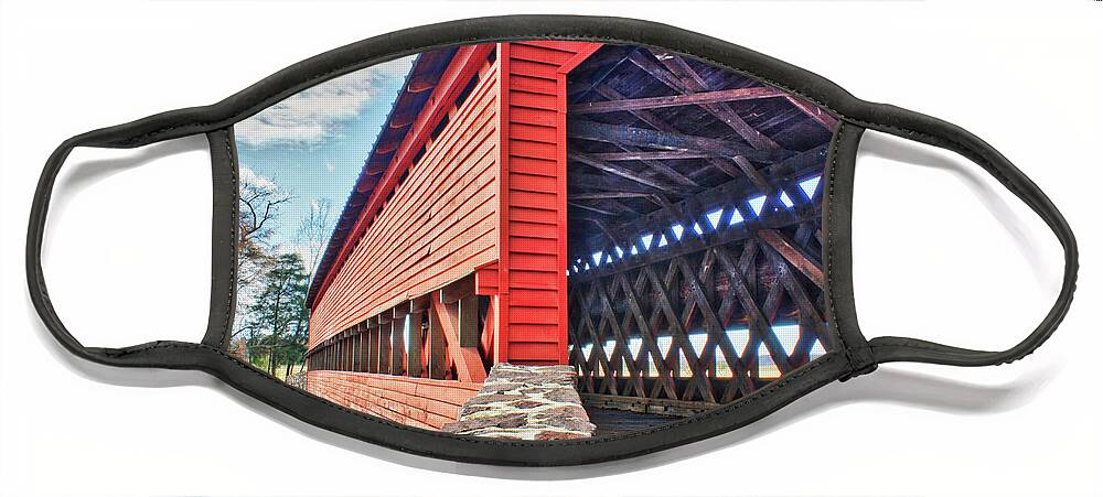 Art Prints Face Mask featuring the photograph Sachs Bridge by Nunweiler Photography