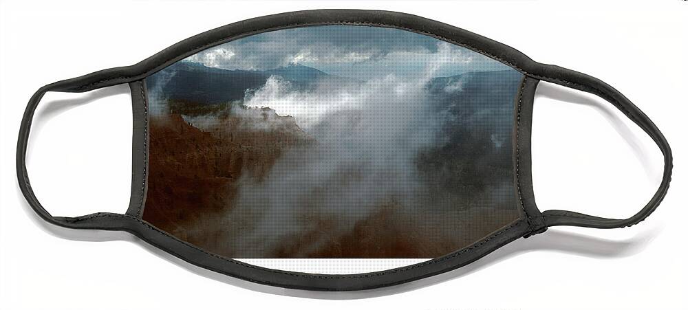 Richard E. Porter Face Mask featuring the photograph Riding the Wind-104th Psalm by Richard Porter