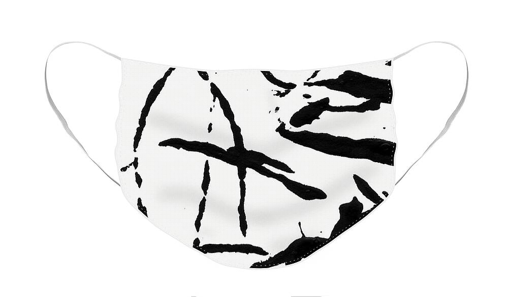 Abstract Face Mask featuring the painting Shadow Abstract 2- Art by Linda Woods by Linda Woods