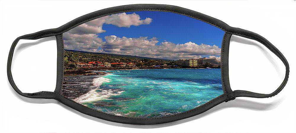 Hawaii Face Mask featuring the photograph Southern View of the Shore by John Bauer