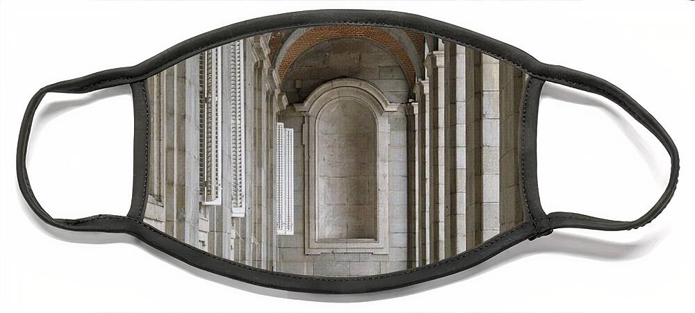 Madrid Face Mask featuring the photograph Spanish Arch Reflections by World Reflections By Sharon