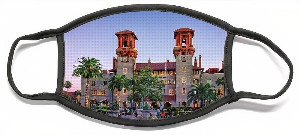 St. Augustine Face Mask featuring the photograph Ancient City - Lightner Lights by Joseph Desiderio