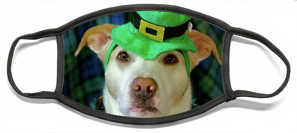 St Patricks Day Face Mask featuring the photograph St Pat's Snofie by Lora J Wilson
