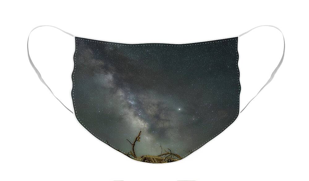 Milky Way Face Mask featuring the photograph Stellar Dry Dock by James Clinich