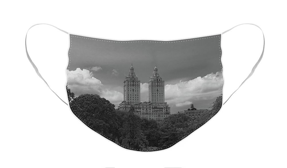 Central Park Lake Face Mask featuring the photograph Summertime in the City by Liz Albro
