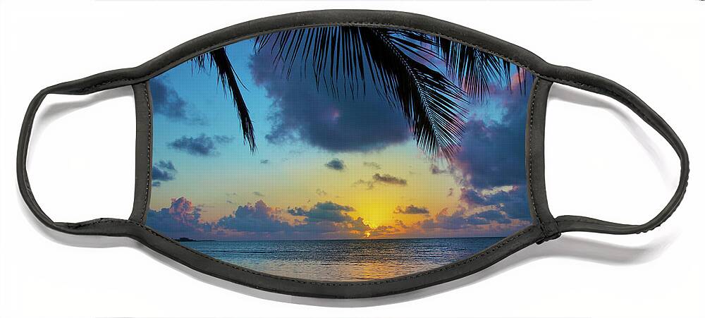 Key West Face Mask featuring the photograph Sunrise Key West by Scott Meyer