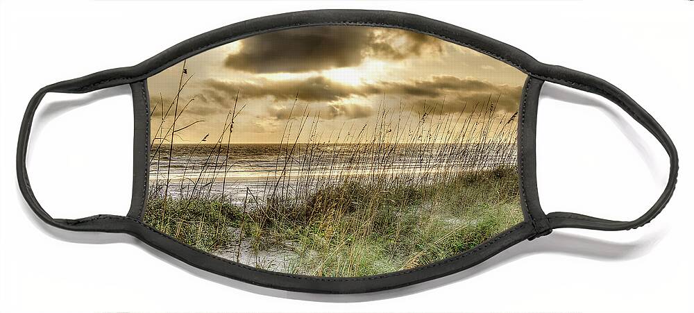 St Augustine Face Mask featuring the photograph Sunrise Sea Oats by Joseph Desiderio