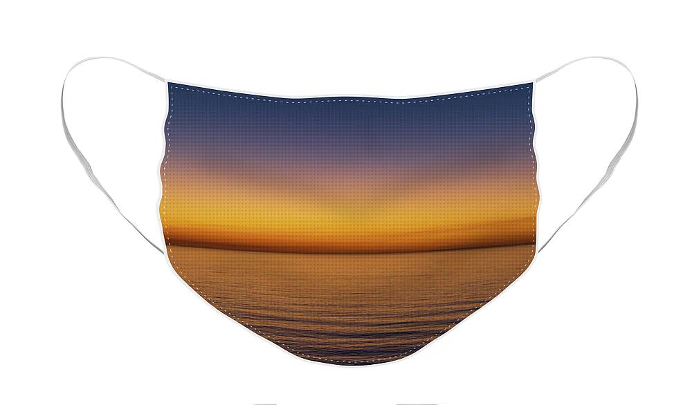 Black's Beach Face Mask featuring the photograph Sunset From Black's Beach by Liz Albro