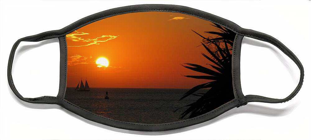 Florida Face Mask featuring the photograph Sunset in the Keys by Terri Brewster