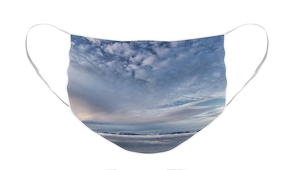 Lake Face Mask featuring the photograph Tahoe Sky by Martin Gollery