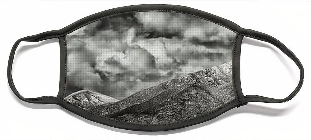 Taos Face Mask featuring the photograph Taos Mountain After The Storm by Robert Woodward