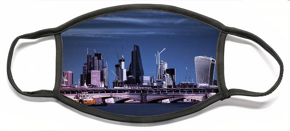 London Face Mask featuring the photograph The City of London by Helga Novelli