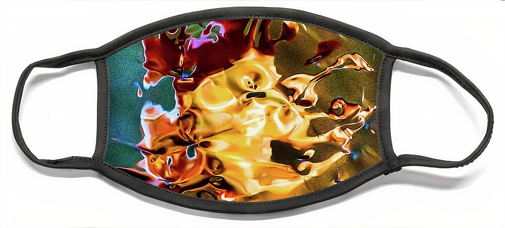 Abstract Face Mask featuring the digital art The Fool by Liquid Eye