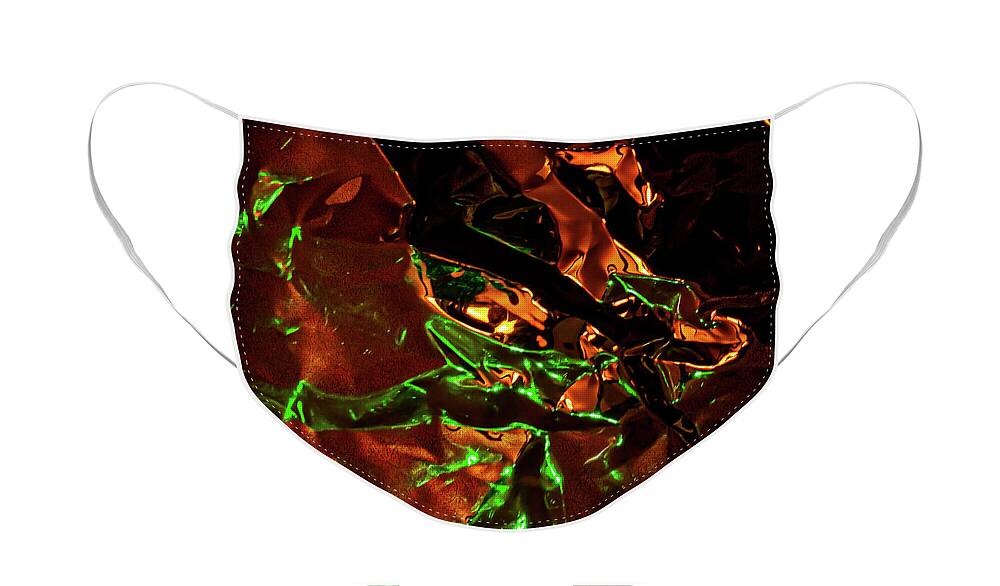 Abstract Face Mask featuring the digital art The Green Sorcerer by Liquid Eye