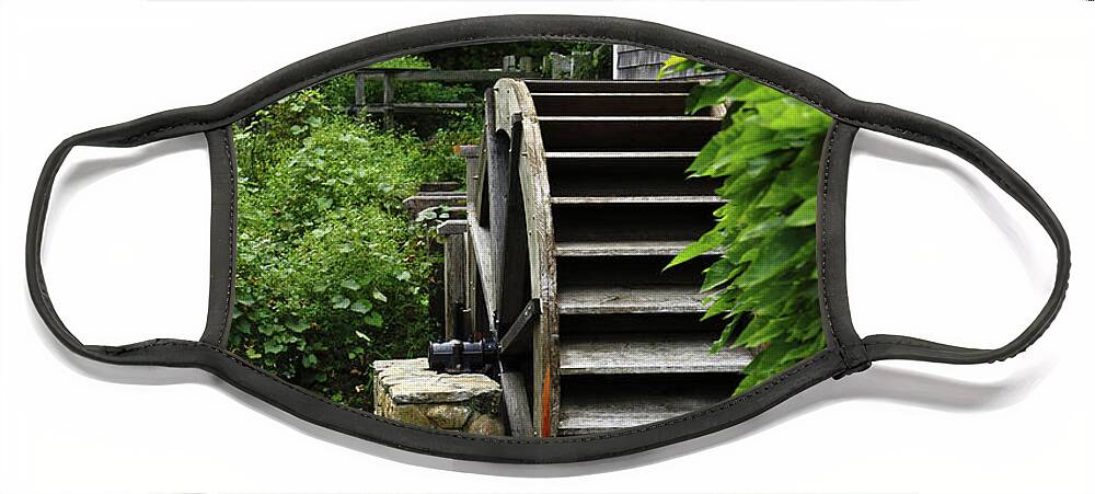 Massachusetts Face Mask featuring the photograph The Gristmill by Terri Brewster