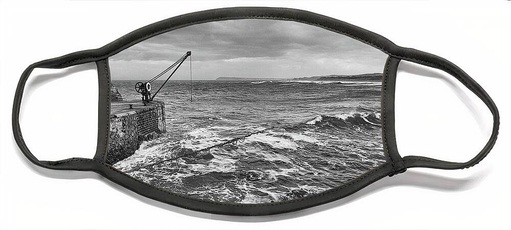 Salmon Face Mask featuring the photograph The Salmon Fisheries, Portrush by Nigel R Bell