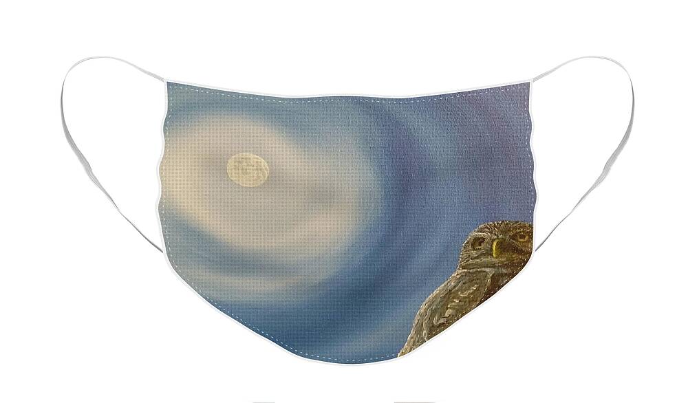 Fine Art Face Mask featuring the painting The Sky is Thick by Kevin Daly