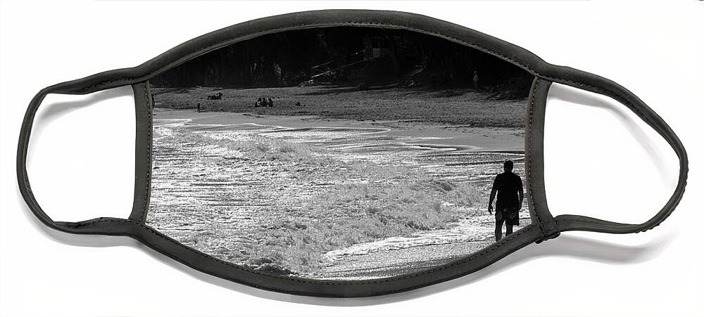 Hawaii Face Mask featuring the photograph Time to Reflect by Jeff Phillippi