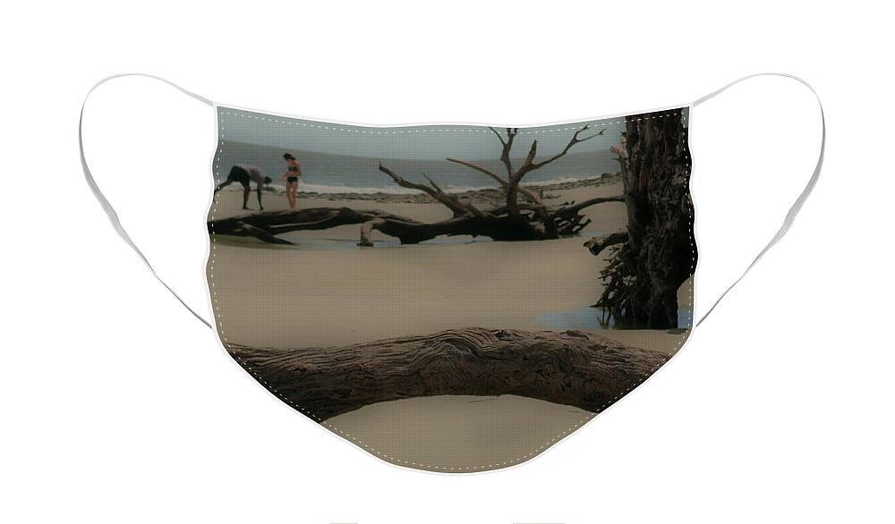Driftwood Face Mask featuring the photograph Timeless Blessings by Vicky Edgerly