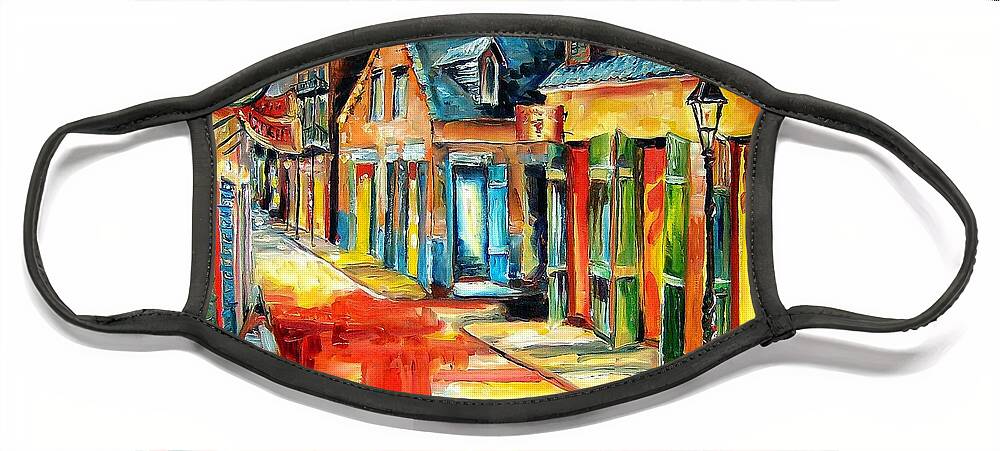 New Orleans Face Mask featuring the painting Toulouse Street, New Orleans by Diane Millsap